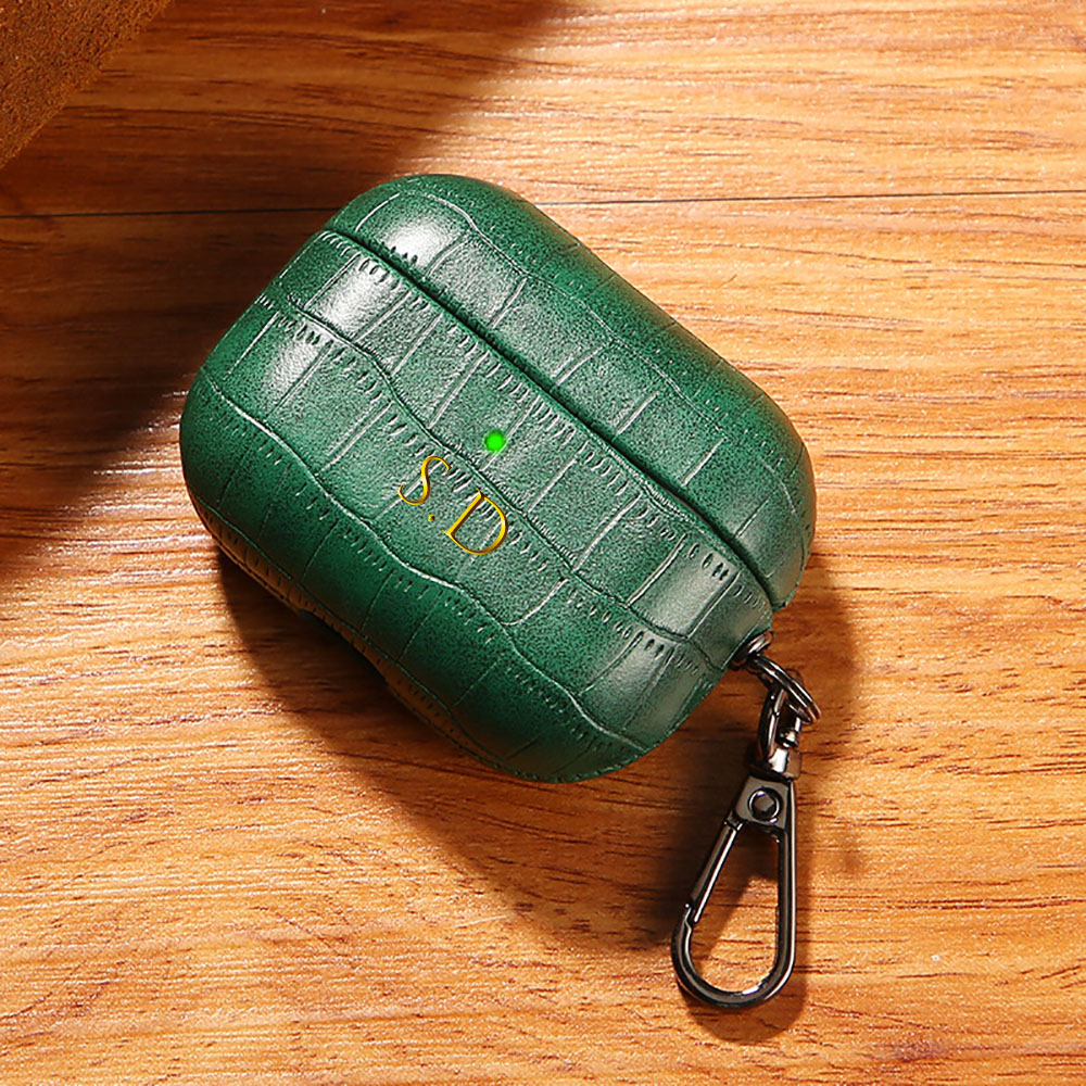 Monogram Keychain Leather - เคสหูฟัง Airpods 1 2 3 4