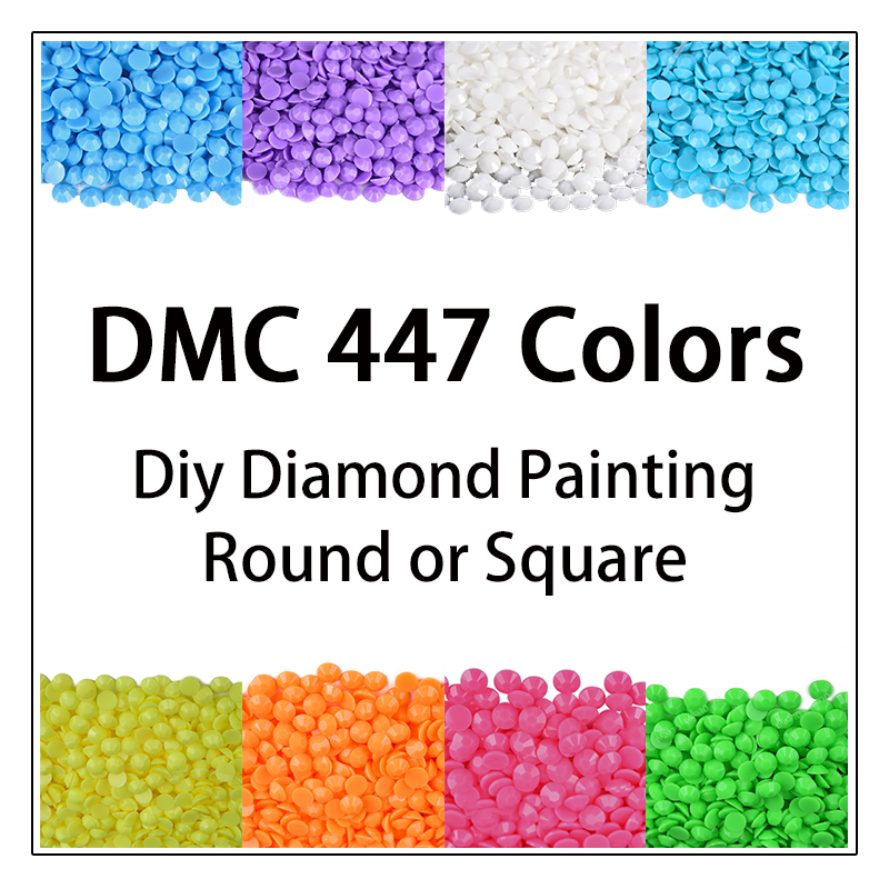 Photo Mosaic Print - DMC 447 สี 5D Diy เพชรภาพวาดเจาะเต็มรูปแบบ/รอบลูกปัดคริสตัลเย็บปักถักร้อยโมเสคขายส่งอุปกรณ์เสริม
