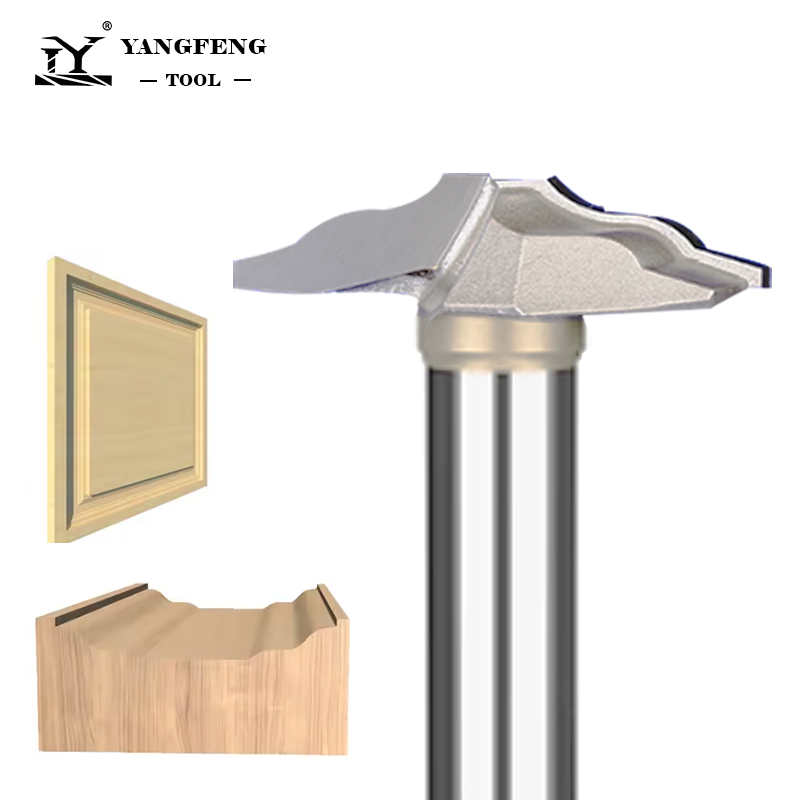 Engraved Wood Frame - ไม้กรอบประตูเครื่องตัด 1/2 นิ้ว Shank Cabinet Router