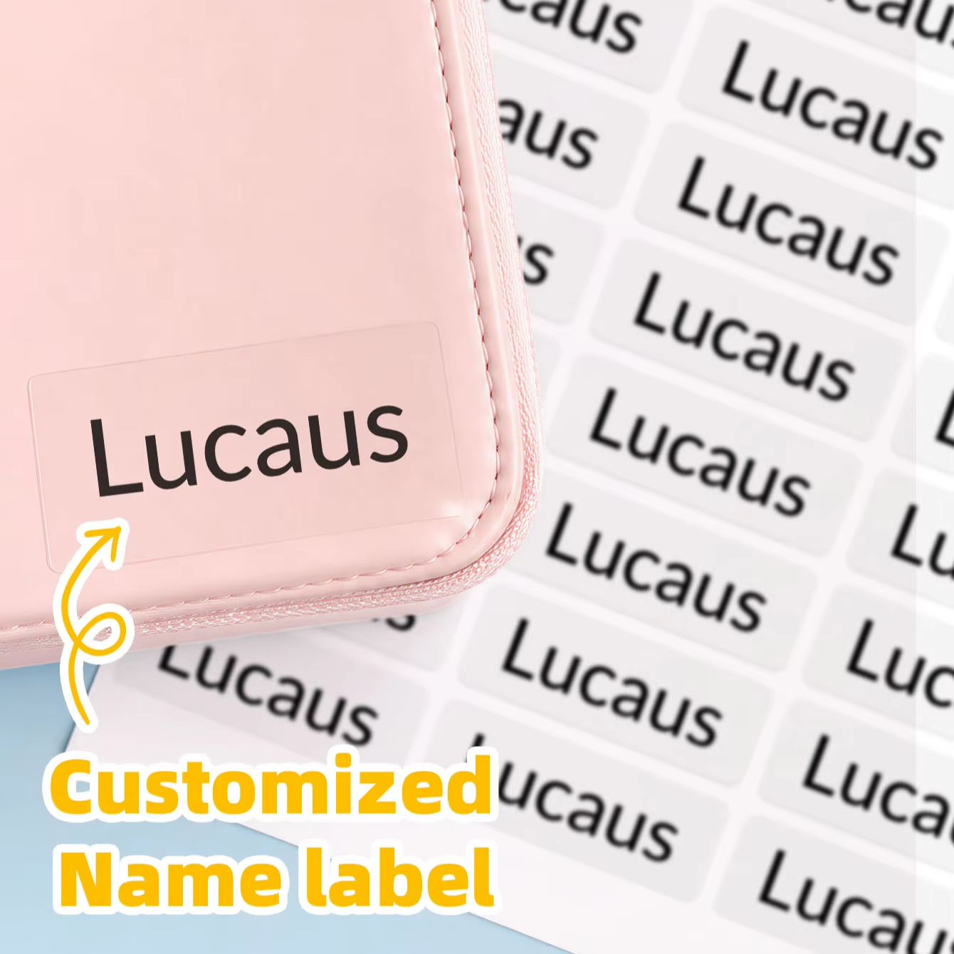 Personalized Name Box - 1-240PCS สติกเกอร์ชื่อส่วนบุคคลแบบกำหนดเองสำหรับกระเป๋าเดินทาง, โฟลเดอร์, คลิปบอร์ด, กระจก, โครงจักรยาน,