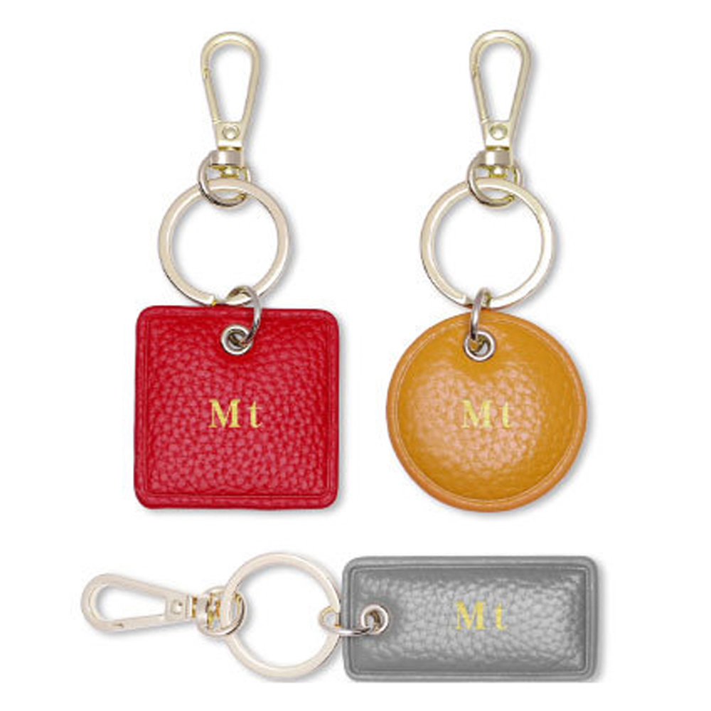 Monogram Keychain Leather - Custom ตัวอักษรพวงกุญแจหนัง Monogram รอบหัวใจที่ใส่กุญแจงานแต่งงานส่วนบุคคลชื่อแท็ก DIY ผู้หญิงผู้ชายของขวัญ
