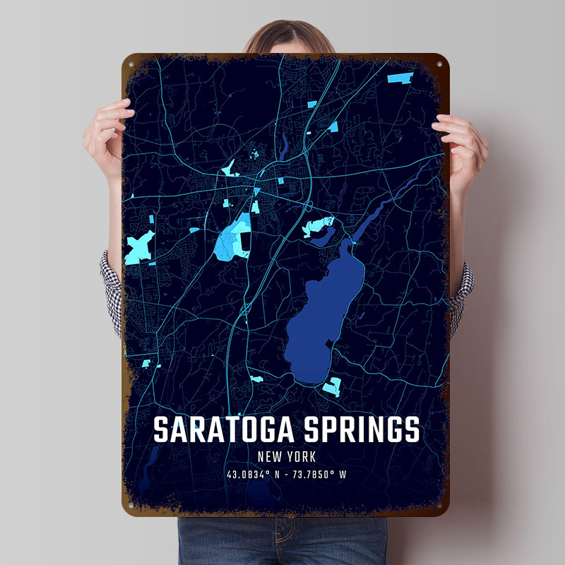 โปสเตอร์แผนที่เมืองซาราโทกาสปร - Custom Map Poster บทวิจารณ์และราคา