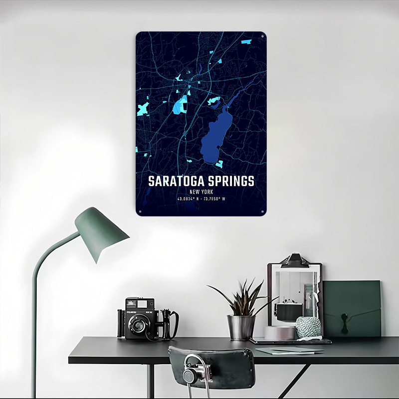 โปสเตอร์แผนที่เมืองซาราโทกาสปร - Custom Map Poster บทวิจารณ์และราคา