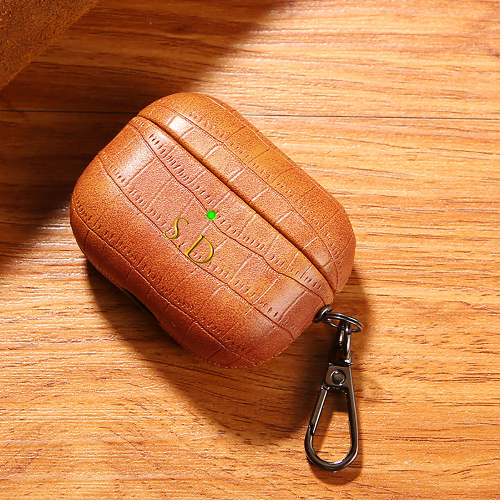 เคสหูฟัง Airpods 1 2 3 4 Pro 2 - Monogram Keychain Leather บทวิจารณ์และราคา