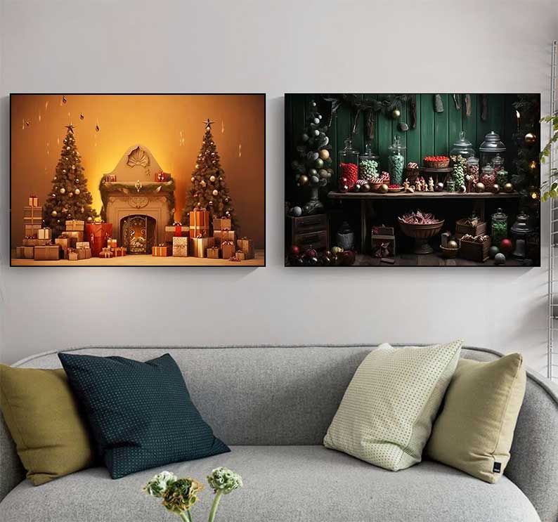 1 ชิ้น โปสเตอร์คริสต์มาสขนาดให - Family Tree Print บทวิจารณ์และราคา