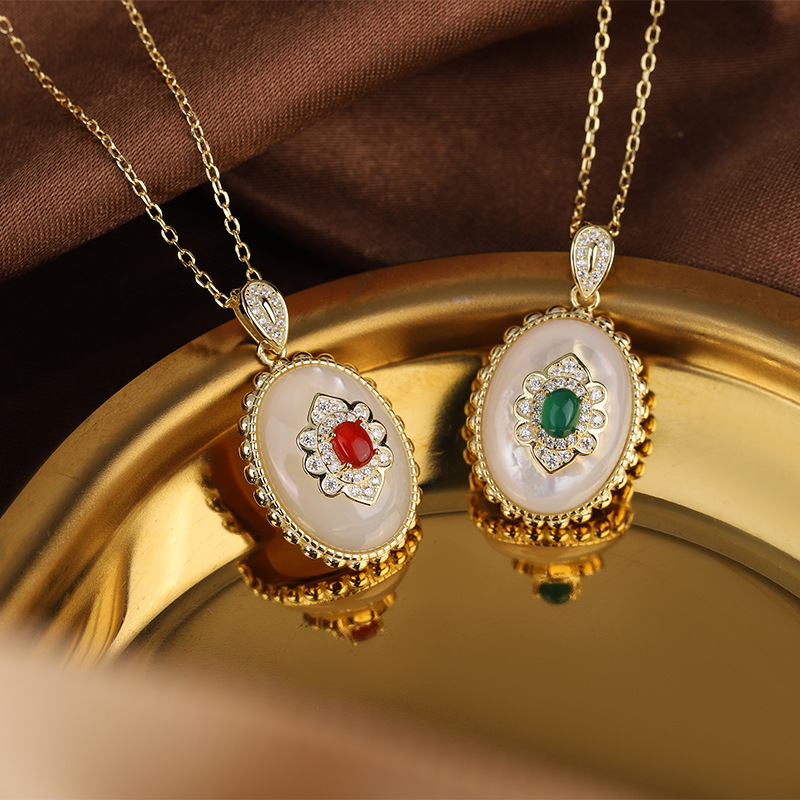 ผู้หญิงแฟชั่นหรูหราดอกไม้สร้อย - Birth Flower Necklace บทวิจารณ์และราคา