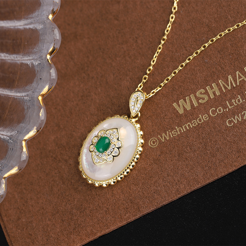 ผู้หญิงแฟชั่นหรูหราดอกไม้สร้อย - Birth Flower Necklace บทวิจารณ์และราคา