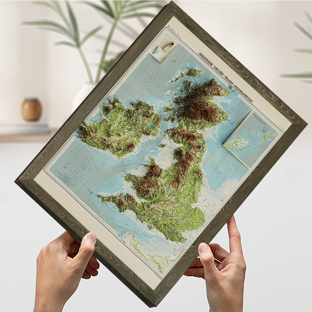 แผนที่นูน 3 มิติของหมู่เกาะอัง - Custom Map Poster บทวิจารณ์และราคา