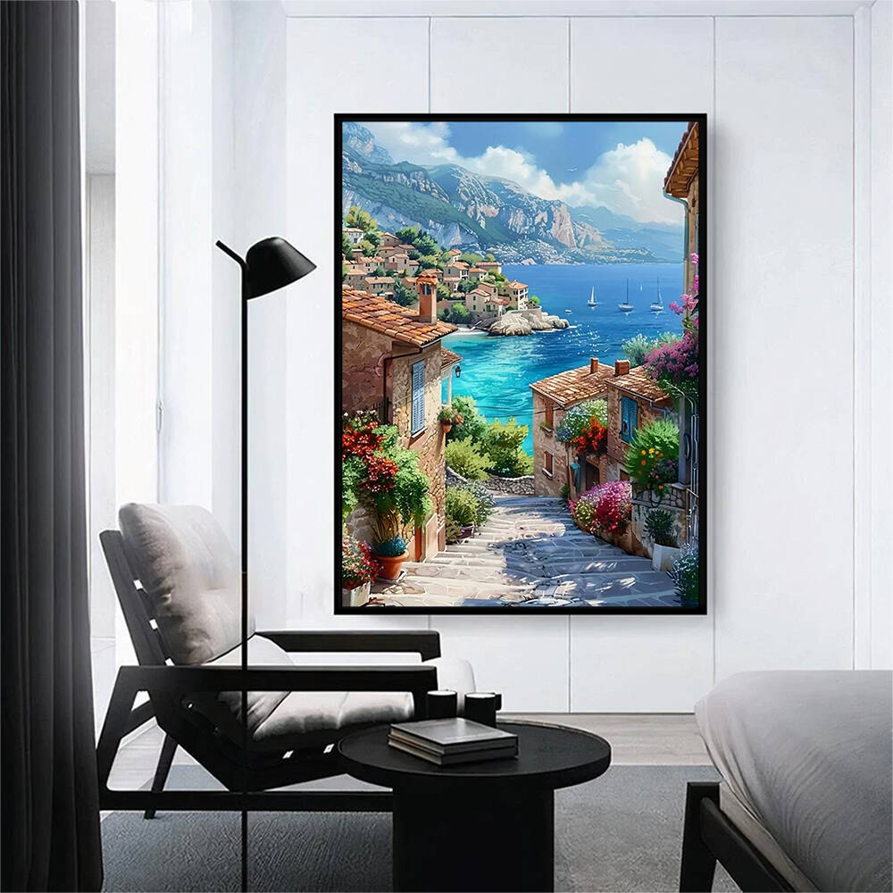 ภาพวาดเพชรไร้กรอบ 1 ชิ้น ภาพทิ - Photo Mosaic Print บทวิจารณ์และราคา