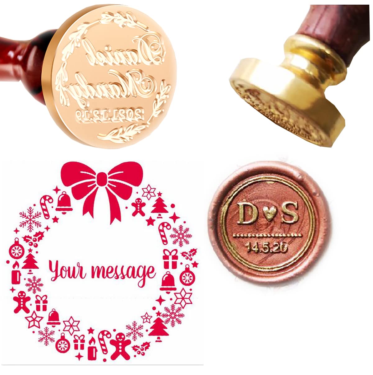 Custom Letter Wax Seal Stamp K - Wax Seal Letter Kit บทวิจารณ์และราคา