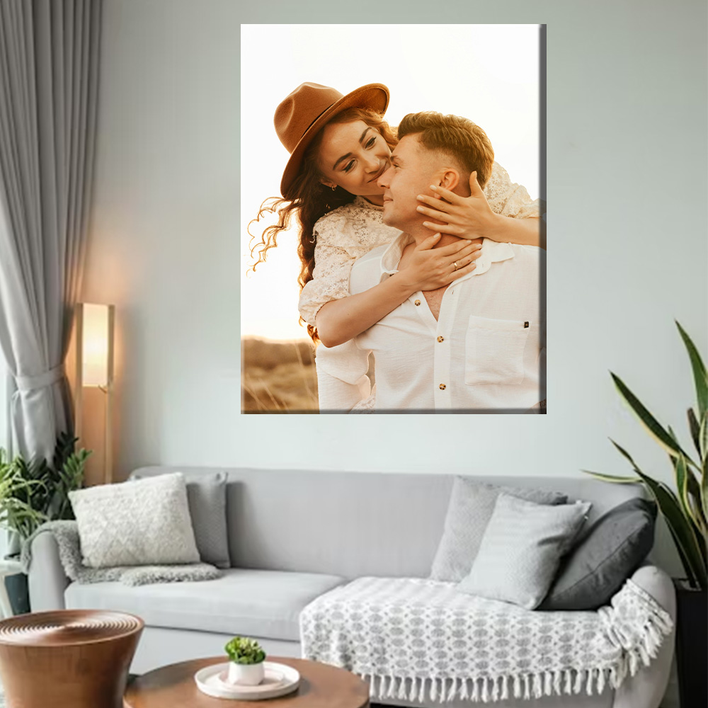 ภาพถ่ายสั่งทำบนผืนผ้าใบ 1 ชิ้น - Engraved Wood Frame บทวิจารณ์และราคา