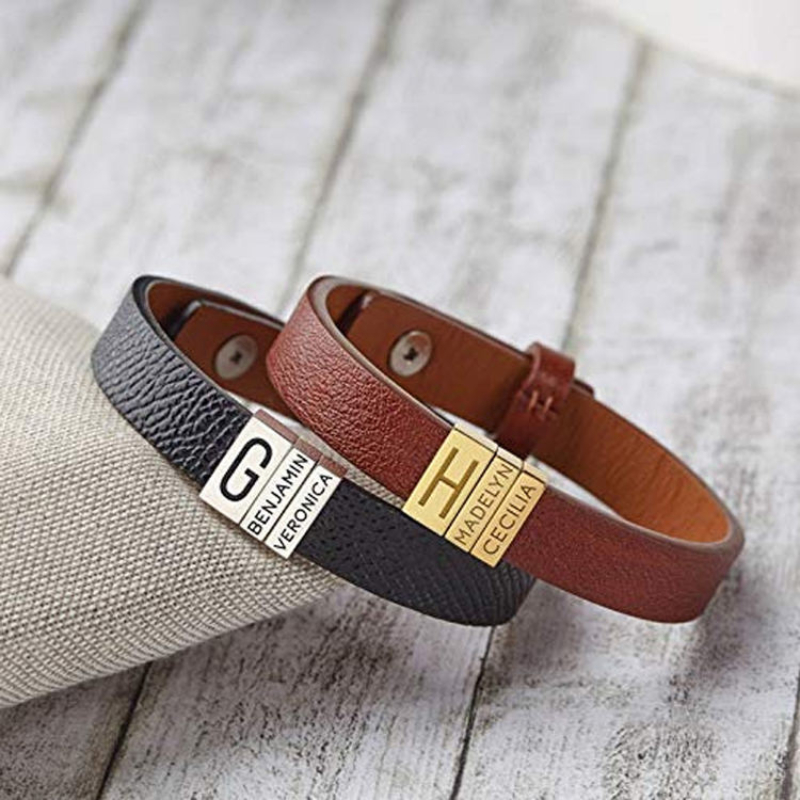 สร้อยข้อมือหนังแท้แฟชั่นปรับได - Coordinates Bracelet บทวิจารณ์และราคา