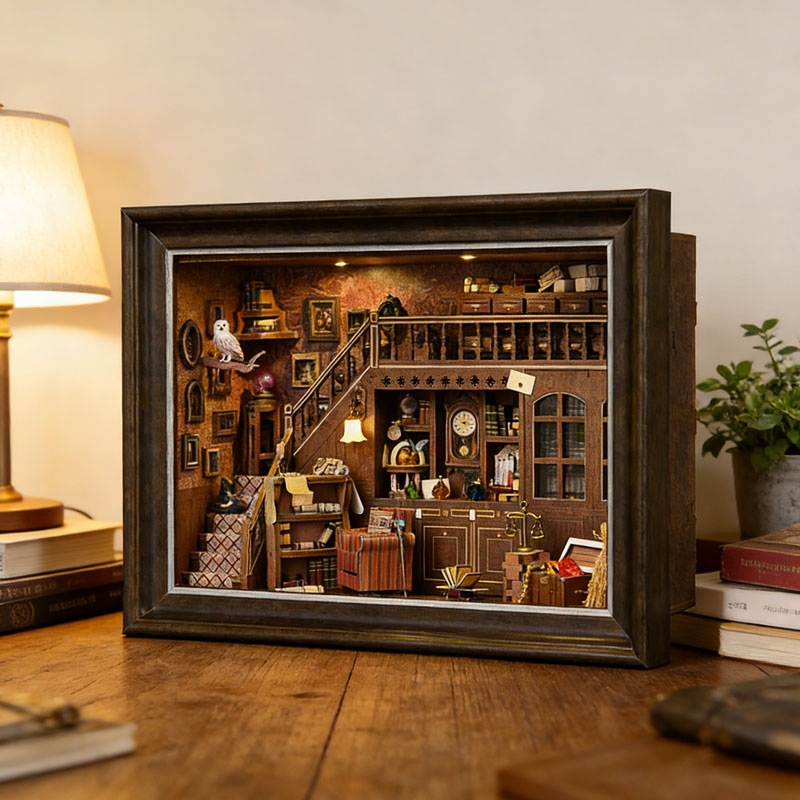 ชุดทำเอง DIY 3D บ้านไม้จิ๋วพร้ - Engraved Wood Frame บทวิจารณ์และราคา