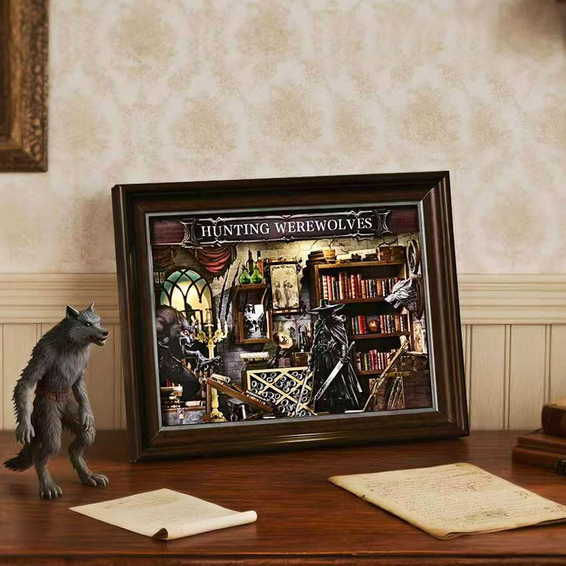 ชุดทำเอง DIY 3D บ้านไม้จิ๋วพร้ - Engraved Wood Frame บทวิจารณ์และราคา