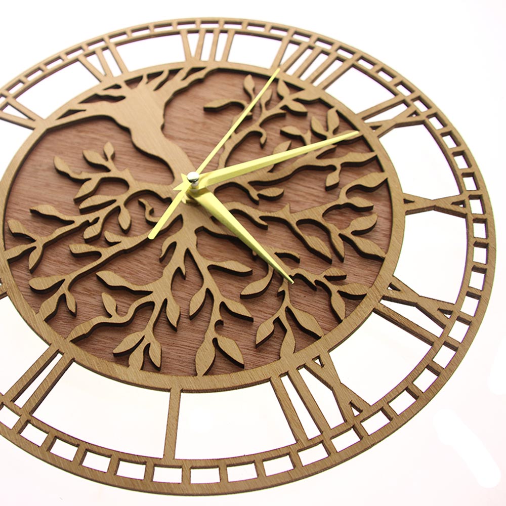 Tree of Life นาฬิกาไม้บ้านไร่ส - Family Tree Print บทวิจารณ์และราคา