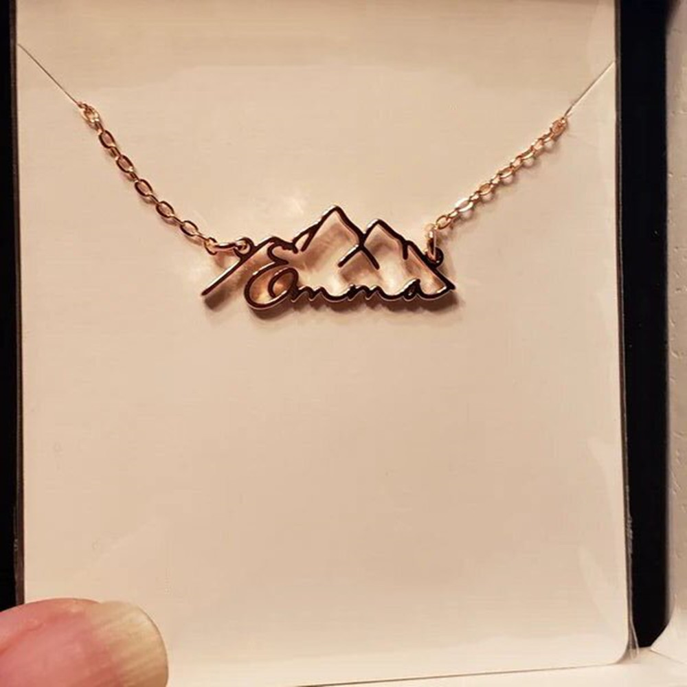 CUSTOM ชื่อสร้อยคอแฟชั่นแรงบัน - Birth Flower Necklace บทวิจารณ์และราคา