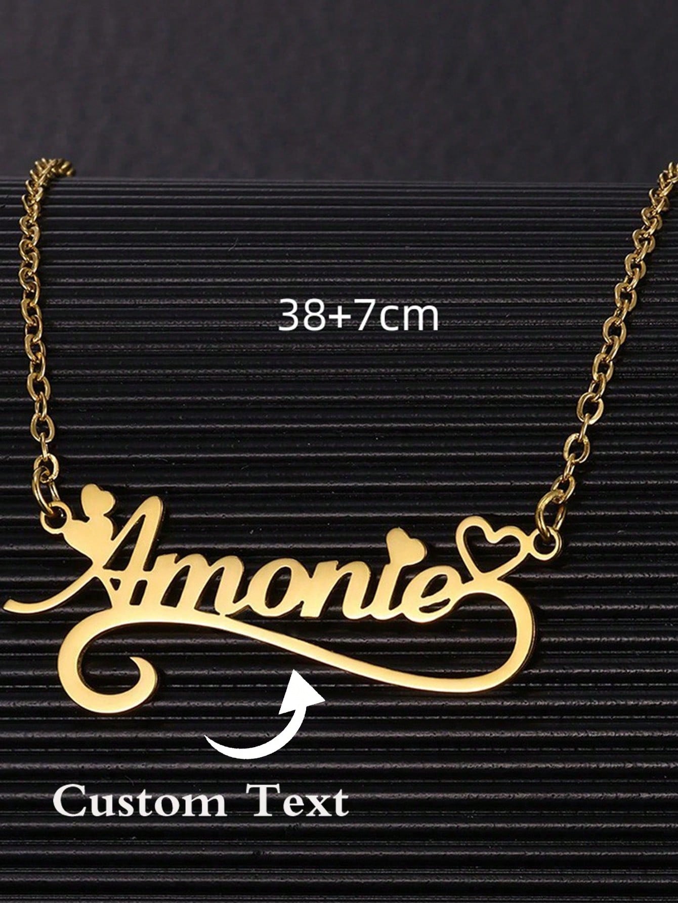 สร้อยคอรูปหัวใจกลวงสำหรับผู้หญ - Name Necklace Custom บทวิจารณ์และราคา