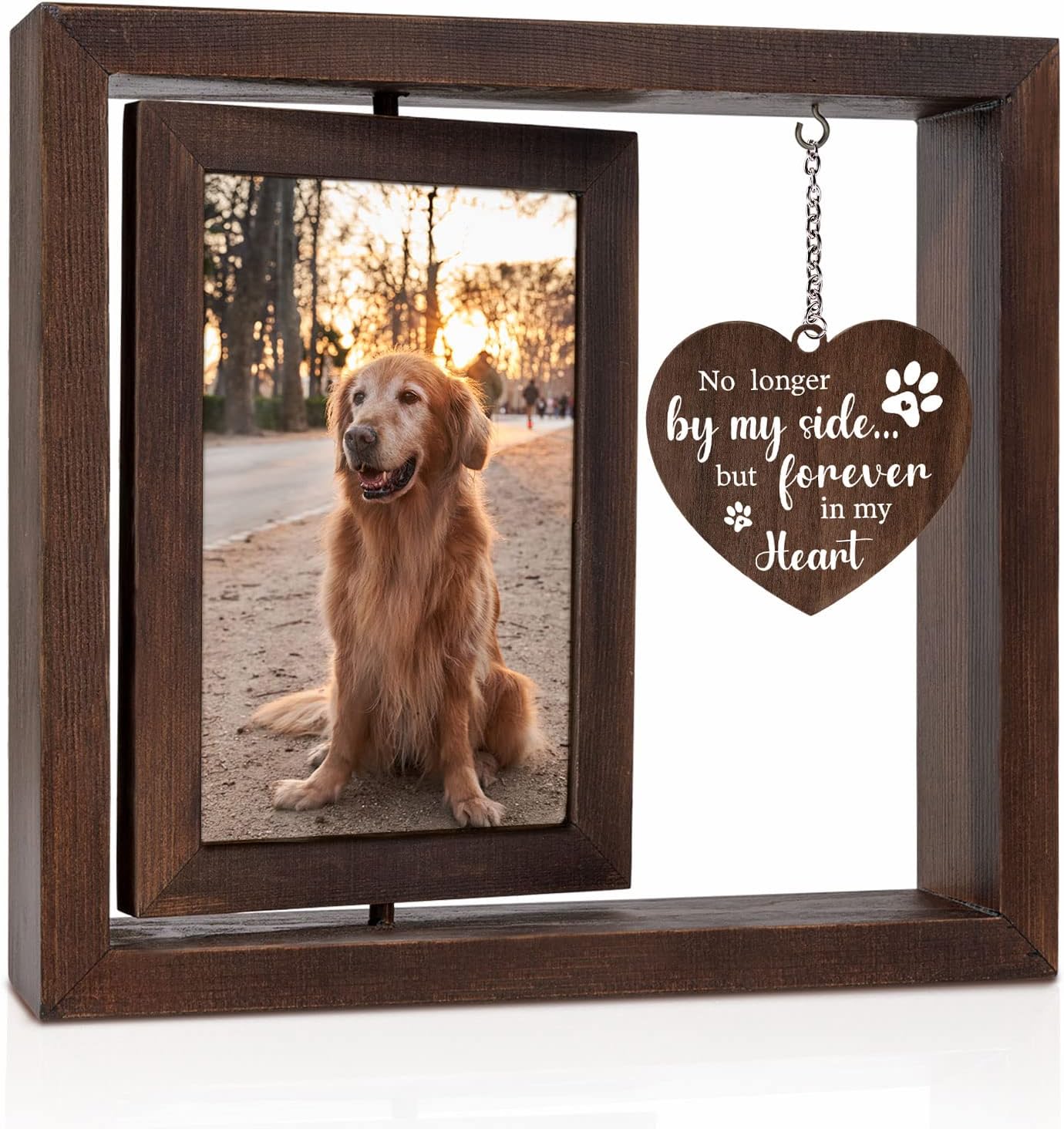 กรอบรูปที่ระลึกสำหรับสัตว์เลี้ - Engraved Wood Frame บทวิจารณ์และราคา