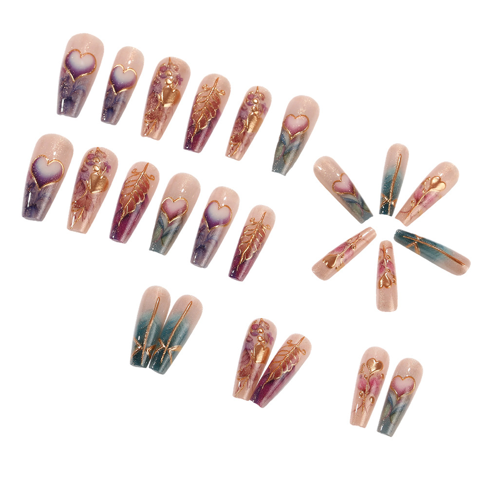 เล็บปลอม 3 มิติ 24 ชิ้น/ชุด สำ - Pressed Flower Art บทวิจารณ์และราคา