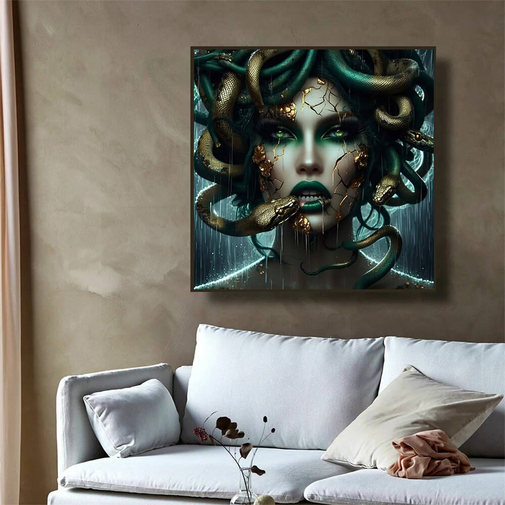 ภาพวาดเพชรแบบไร้กรอบ รูปทรงเพช - Photo Mosaic Print บทวิจารณ์และราคา