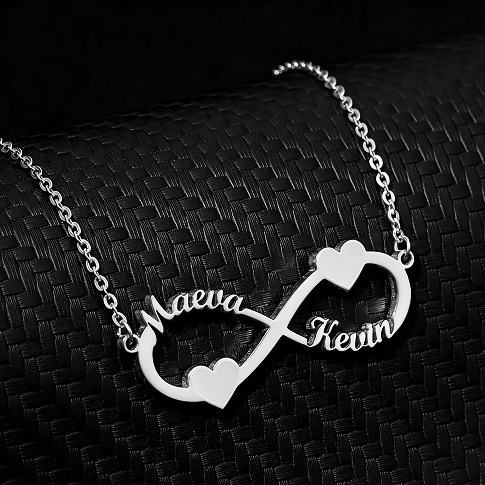 สร้อยคอชื่อสั่งทำ จี้รูปหัวใจอ - Name Necklace Custom บทวิจารณ์และราคา