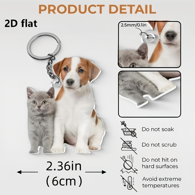 พวงกุญแจอะคริลิกแบบกำหนดเองพร้ - Pet Portrait Custom บทวิจารณ์และราคา