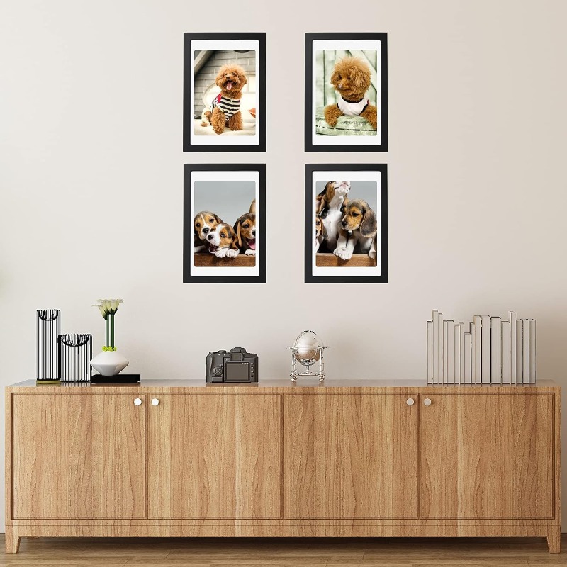 กรอบรูปไม้สีดำขนาด A4 ชุด 5 ชิ - Engraved Wood Frame บทวิจารณ์และราคา