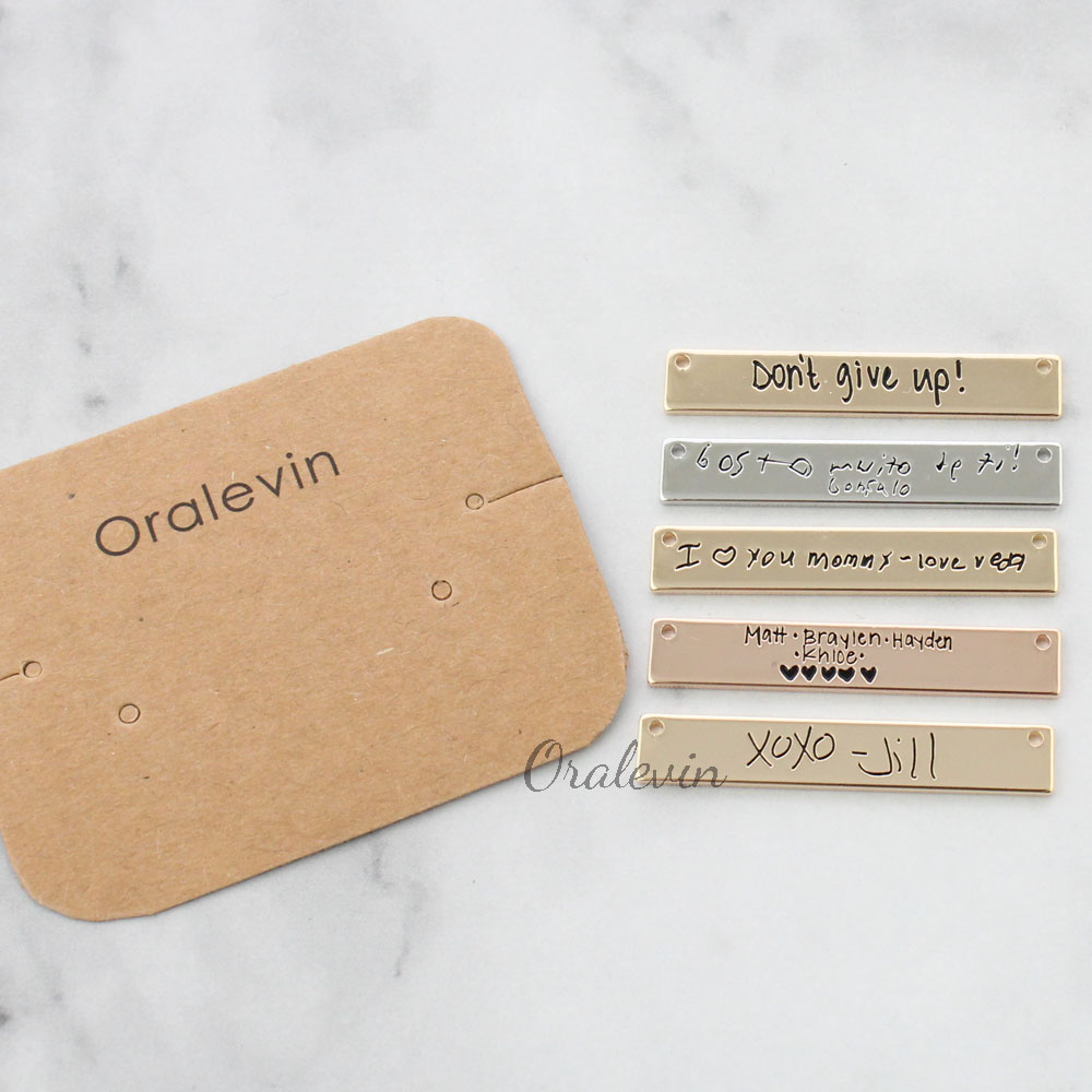 Custom Customจริงลายมือชื่อสร้ - Handwriting Necklace Bar บทวิจารณ์และราคา