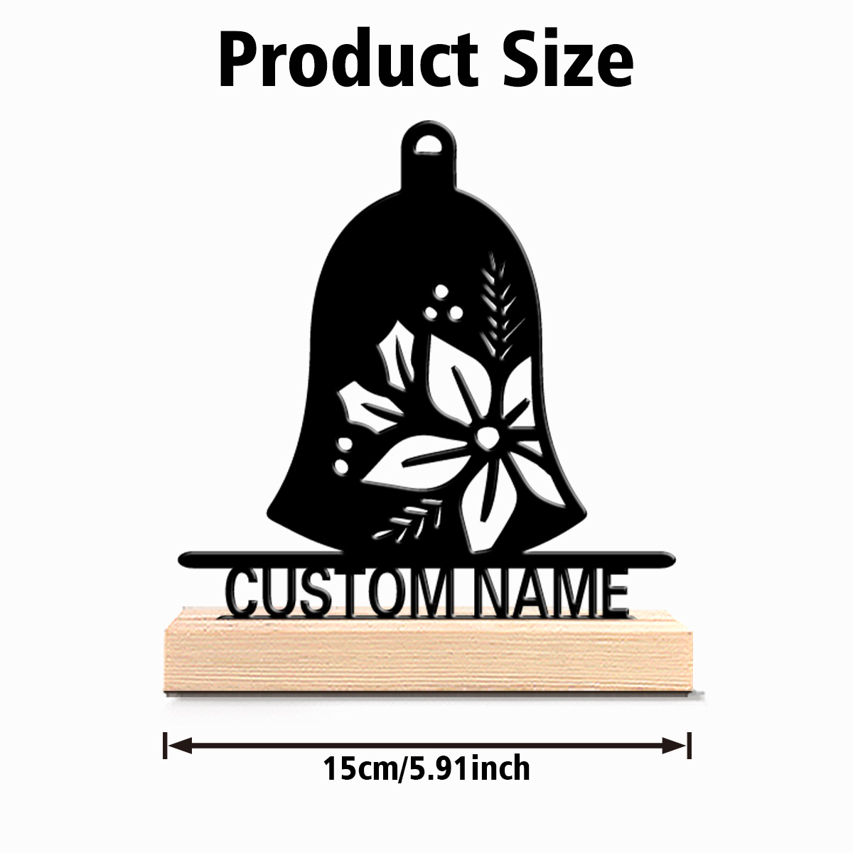 ระฆังโลหะแบบใหม่ 1 ชิ้น ดีไซน์ - Engraved Wood Frame บทวิจารณ์และราคา