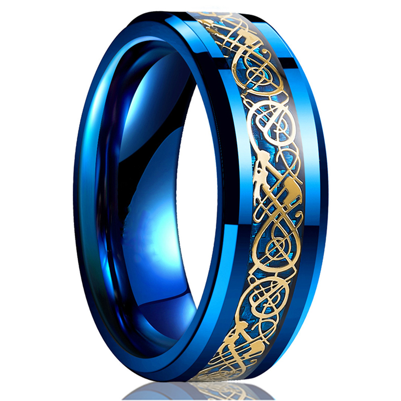 แฟชั่น 8 มม.สแตนเลส Celtic Dra - Initial Ring Custom บทวิจารณ์และราคา