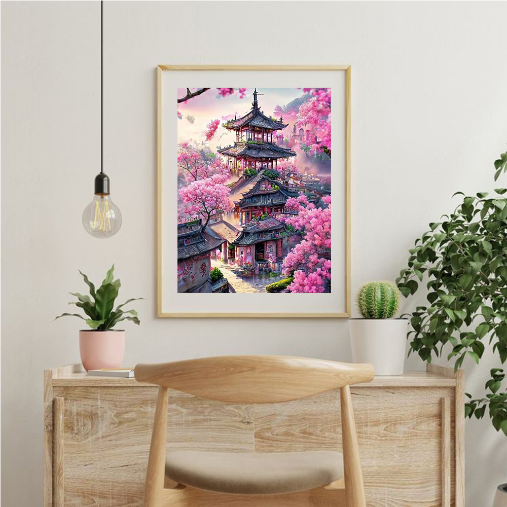 ชุดงานปักครอสติชภาพวาดทิวทัศน์ - Photo Mosaic Print บทวิจารณ์และราคา