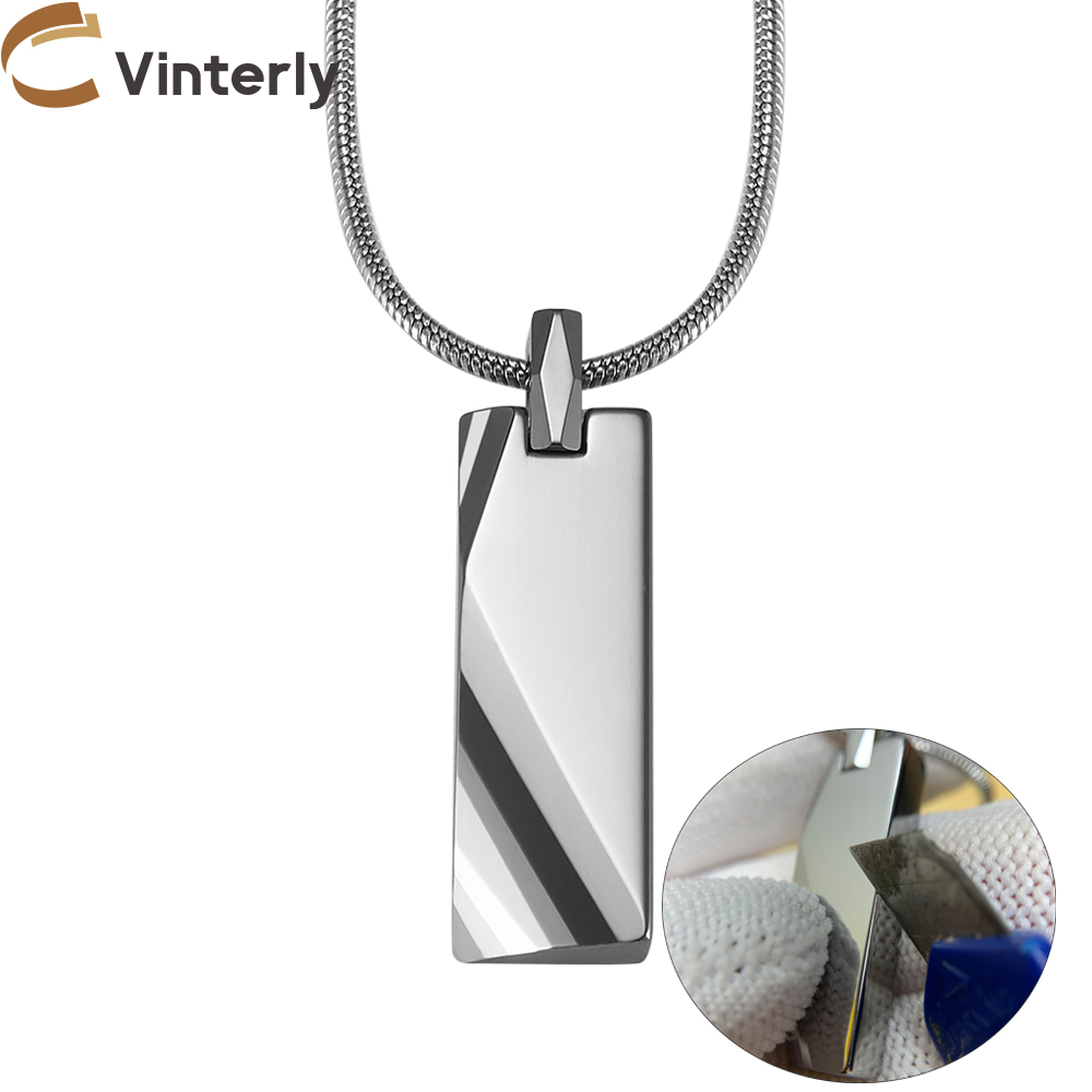 จี้ทังสเตนคาร์ไบด์สำหรับผู้ชาย - Name Necklace Custom บทวิจารณ์และราคา