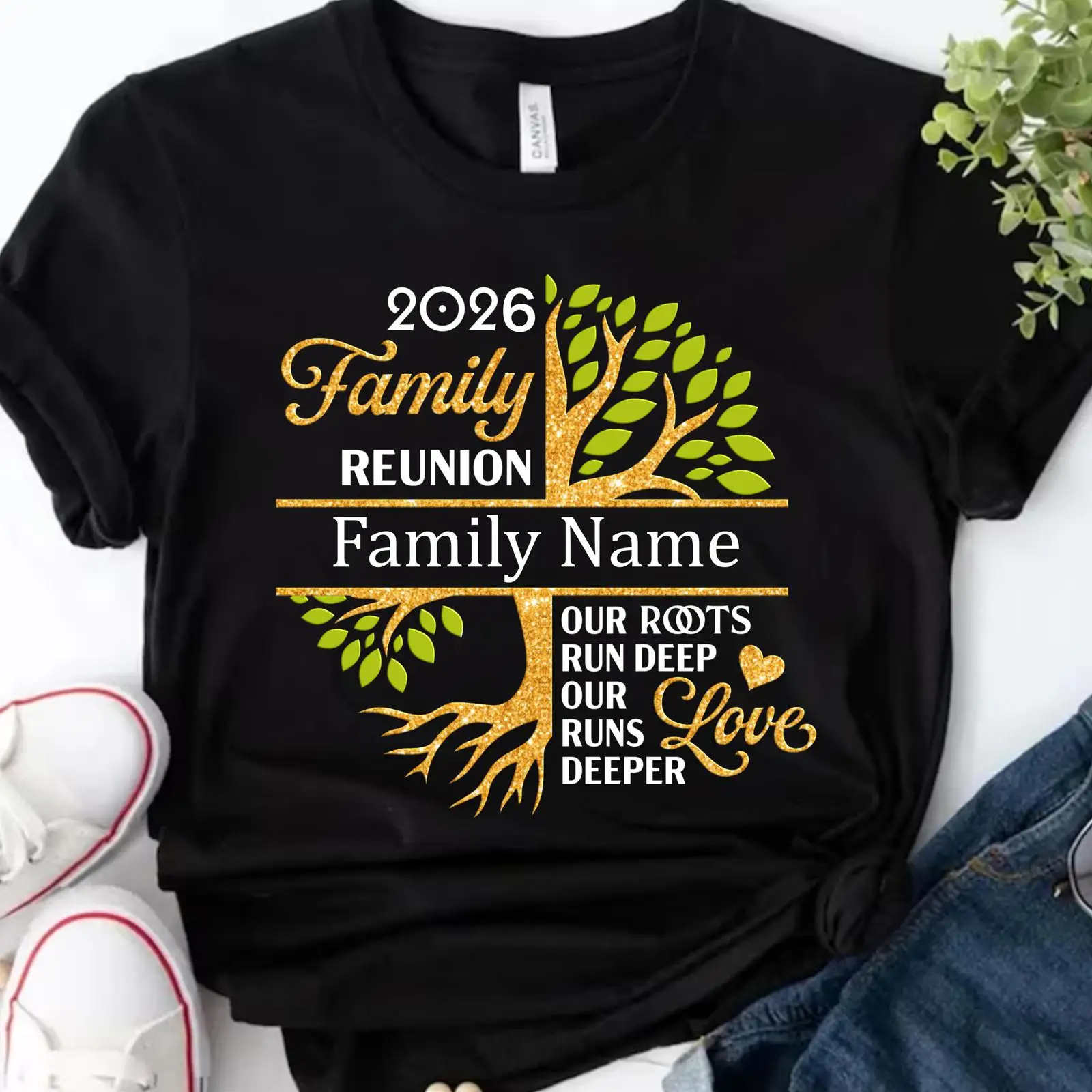 เสื้อยืดงานเลี้ยงครอบครัวแบบกำ - Family Tree Print บทวิจารณ์และราคา