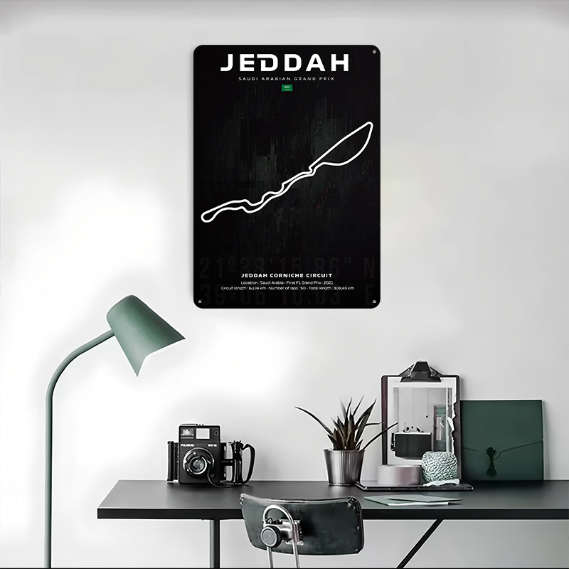 โปสเตอร์แผนที่สนามแข่งเจดดาห์  - Custom Map Poster บทวิจารณ์และราคา