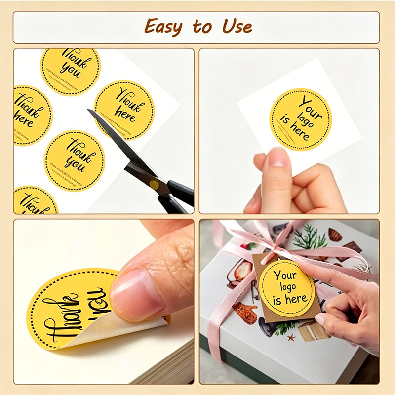 สติกเกอร์ขอบกลมโลโก้แบบกำหนดเอ - Personalized Name Box บทวิจารณ์และราคา