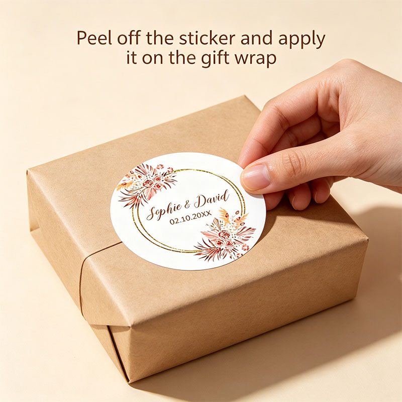 สติกเกอร์งานแต่งงานแบบกำหนดเอง - Personalized Name Box บทวิจารณ์และราคา