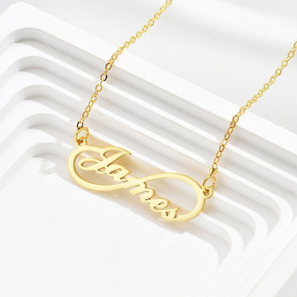 สร้อยคอชื่ออินฟินิตี้แบบกำหนดเ - Birth Flower Necklace บทวิจารณ์และราคา